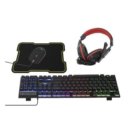 KIT HYDRA  YEYIAN TECLADO,MOUSE,MOUSEPAD,DIADEMA GAMER RGB