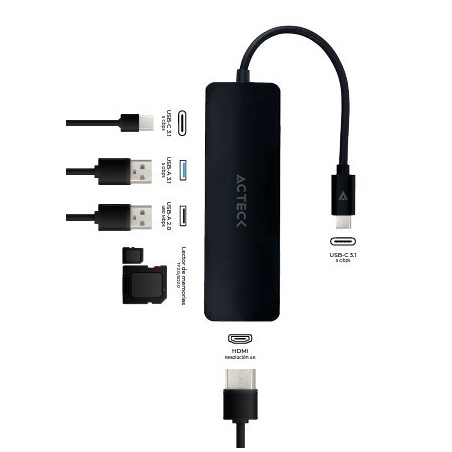 HUB USB-C 6 EN 1