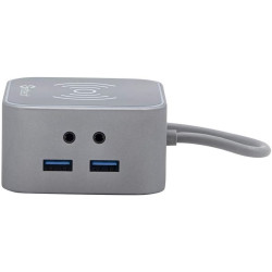 HUB  TIPO C / CARGADOR INALAMBRICO HDMI/RJ45/SD/TF/USB