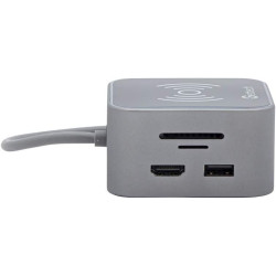 HUB  TIPO C / CARGADOR INALAMBRICO HDMI/RJ45/SD/TF/USB