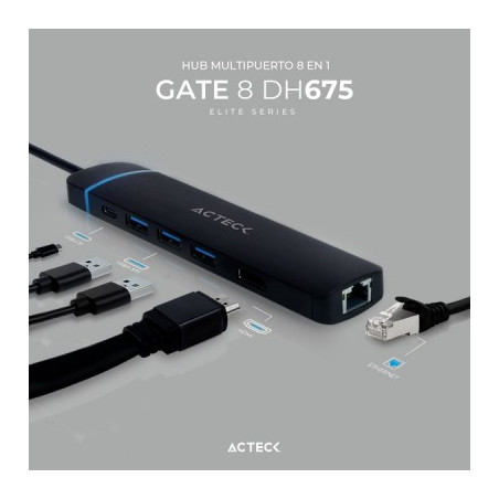 HUB USB-C 8 EN 1