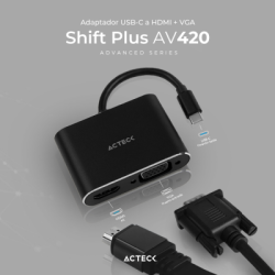 ADAPTADOR VIDEO USB-C A HDMI+VGA  M-H/H